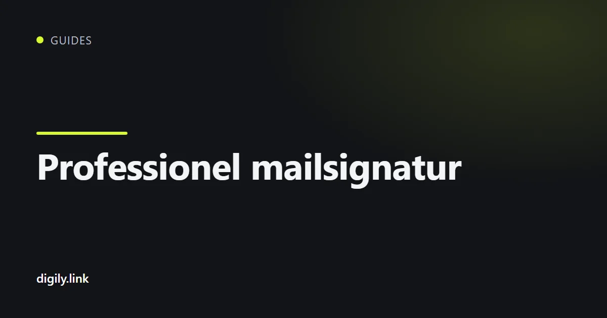 En enkel mailsignatur til virksomheder vist på en laptop og en telefon
