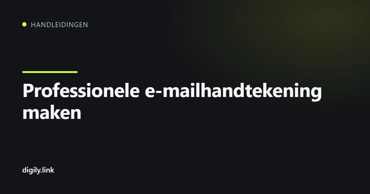 Een zakelijke e-mailhandtekening op een laptop en een telefoon