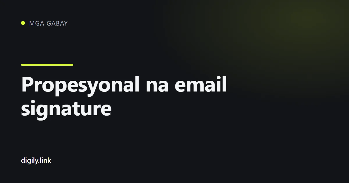 Malinis na business email signature sa laptop at phone