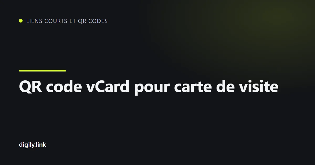 Une carte de visite avec un QR code scanné par un téléphone