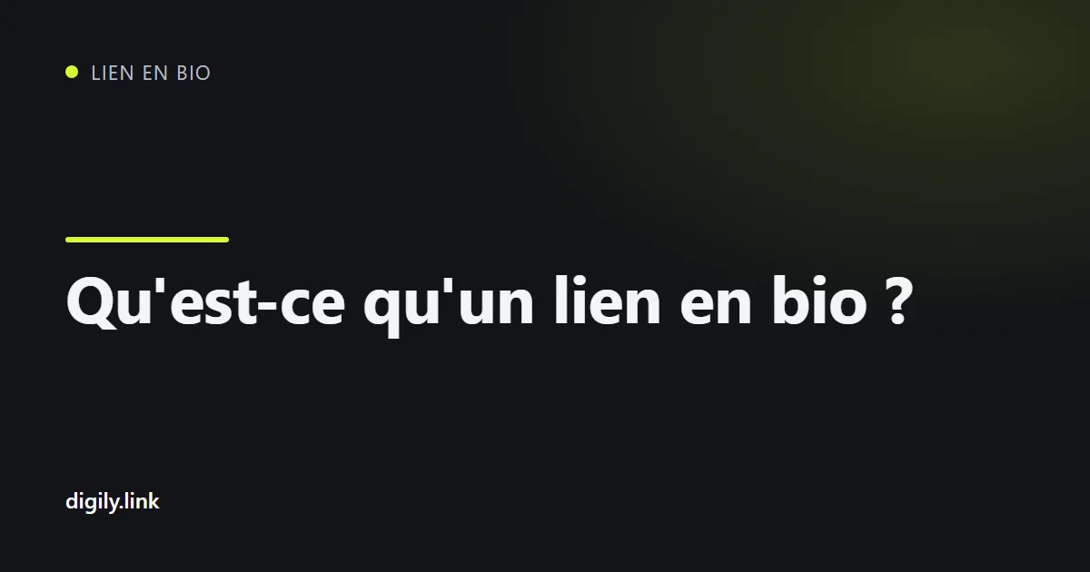 Un téléphone affichant une page de lien en bio avec quelques boutons bien libellés