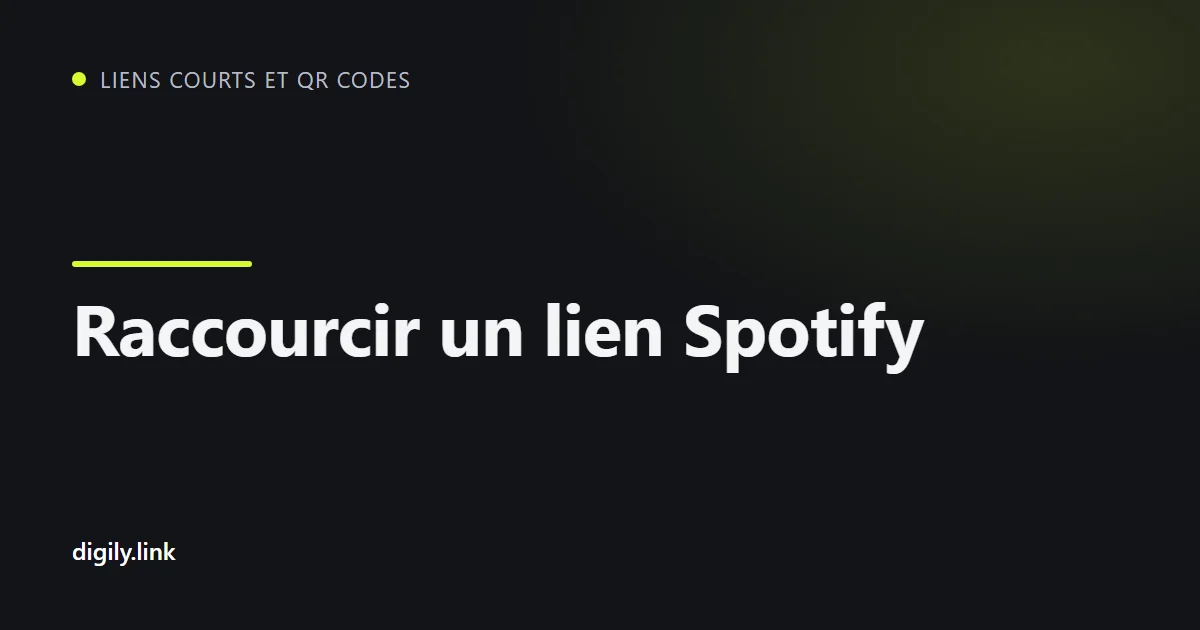 Un lien court ouvrant un titre Spotify dans l'application sur un téléphone