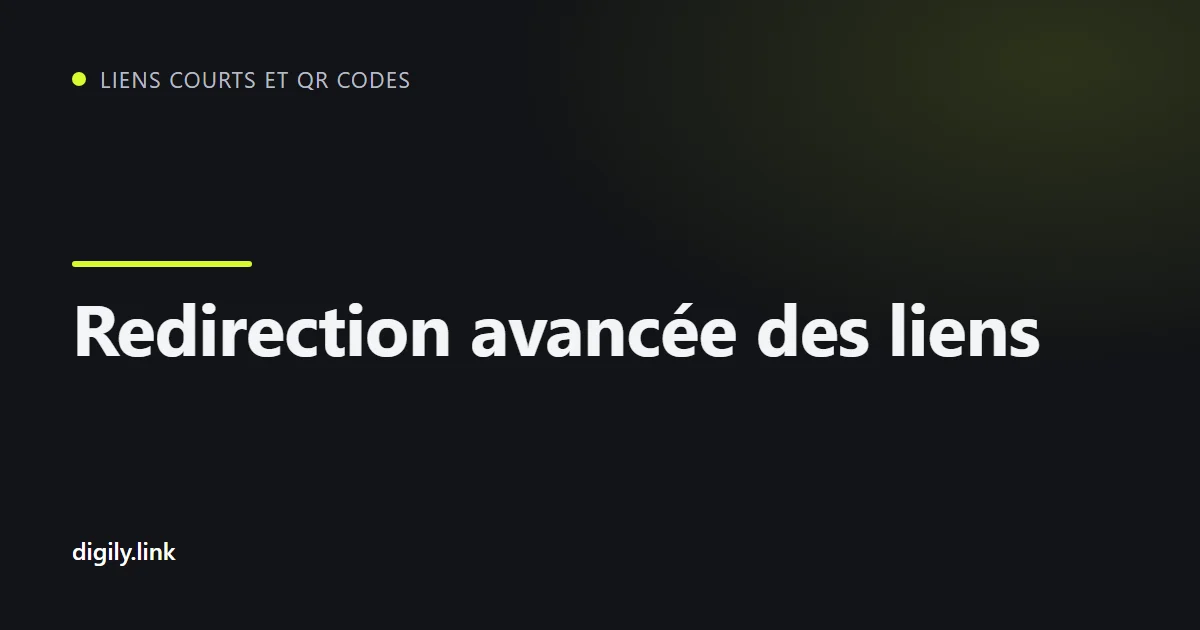 Un lien court menant vers différentes destinations selon le pays et l'appareil
