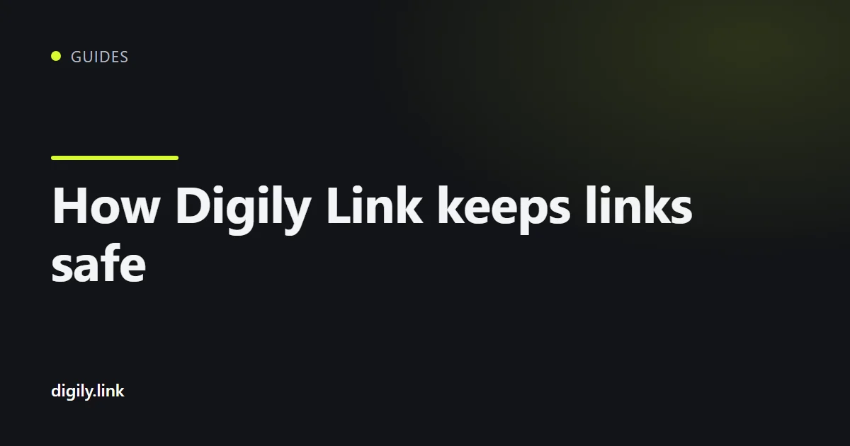 A padlock over a short link on a phone screen