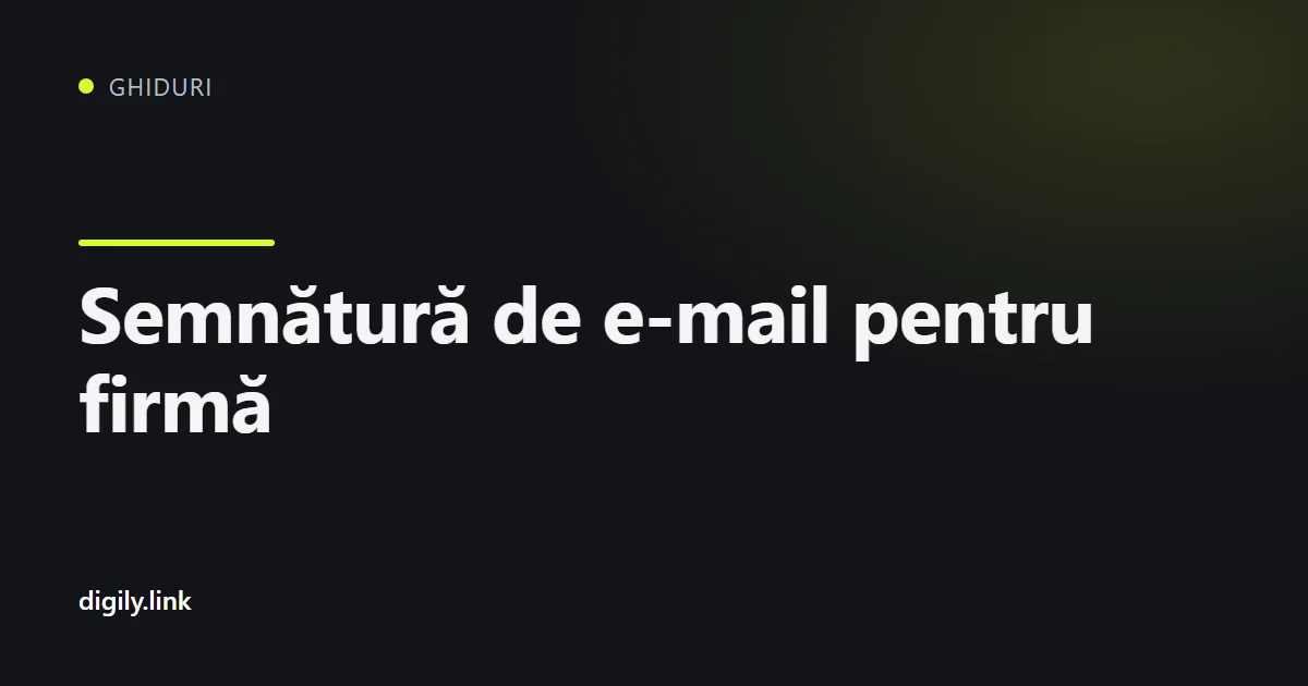 Semnătură de e-mail profesională afișată pe laptop și telefon