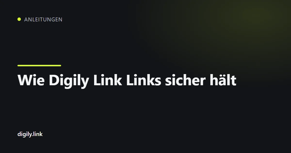 Ein Vorhängeschloss über einem Kurzlink auf einem Smartphone