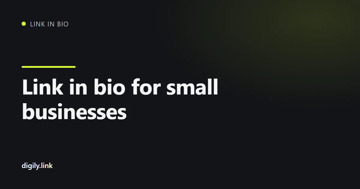 A small business bio link page with booking, directions and review buttons