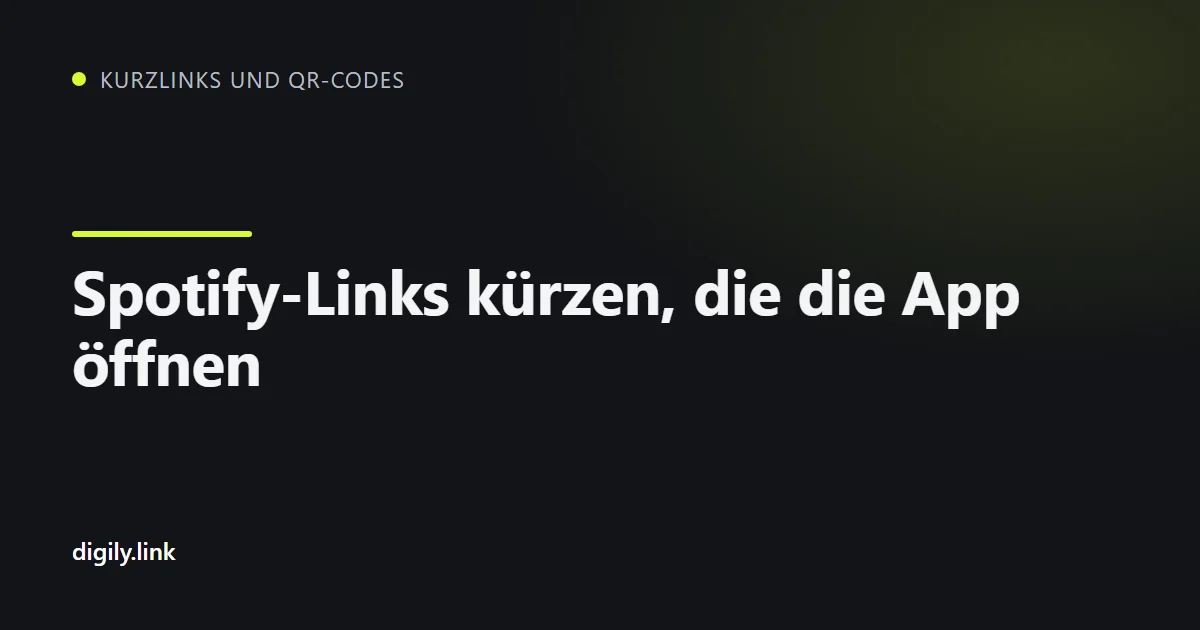 Ein Kurzlink öffnet einen Spotify-Track in der App auf einem Smartphone