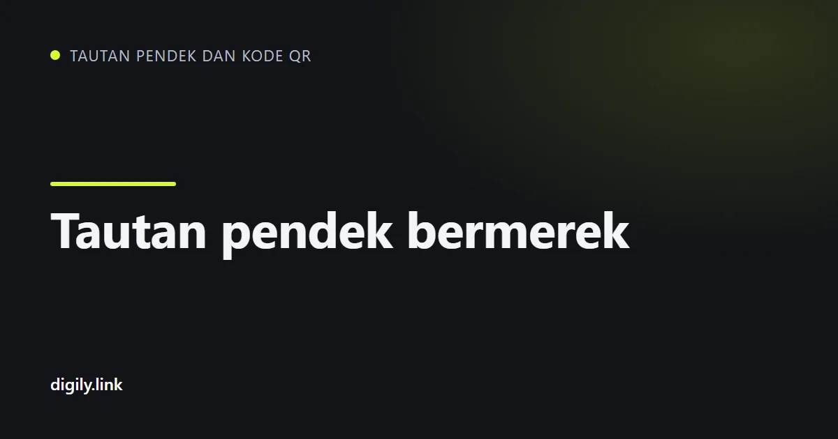 Tautan pendek .uk bermerek di ponsel di samping tautan generik