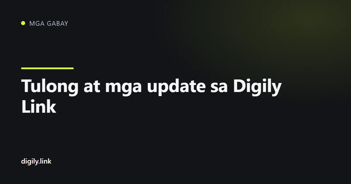 Mga channel ng suporta at komunidad ng Digily Link sa telepono