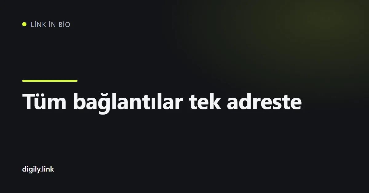 Birden fazla bağlantı düğmesi içeren sayfayı açan kısa adres