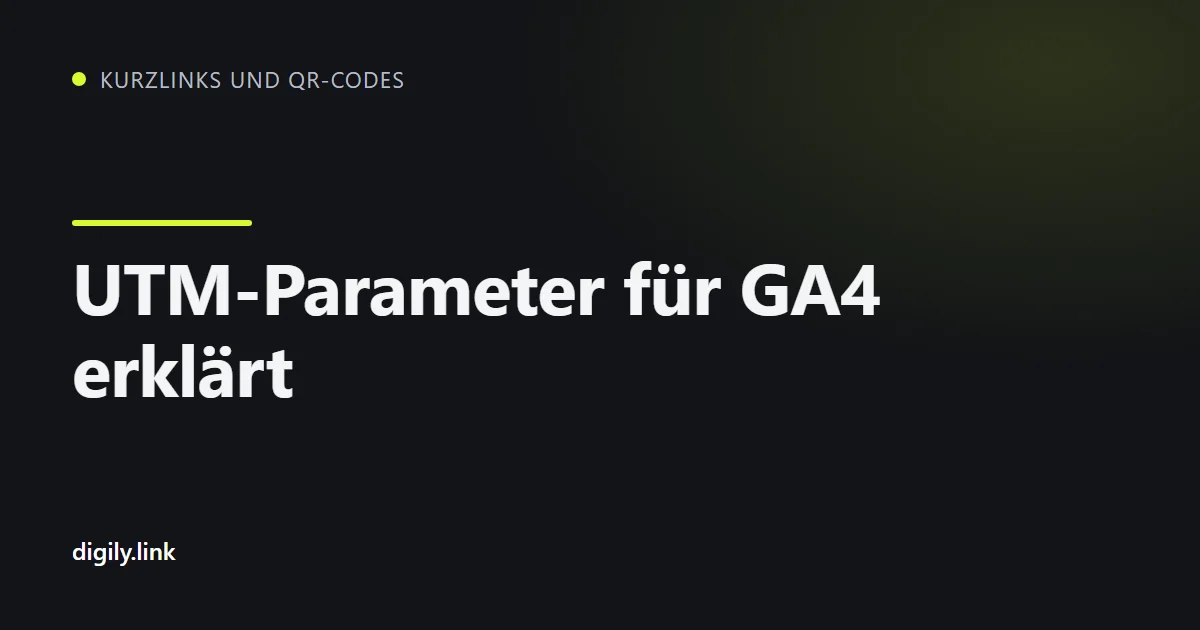 Kampagnenlink mit UTM-Parametern auf einem Smartphone