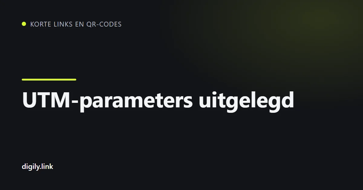 Getagde campagnelink met UTM-parameters op een telefoon