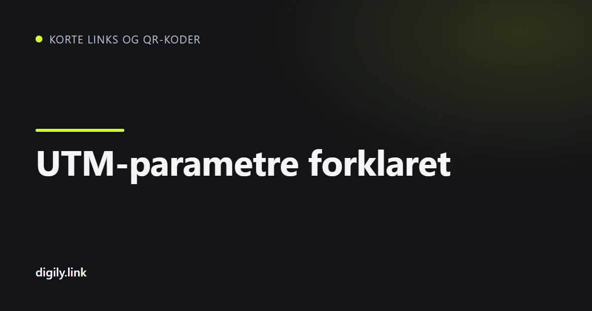 Kampagnelink med UTM-parametre vist på en telefon