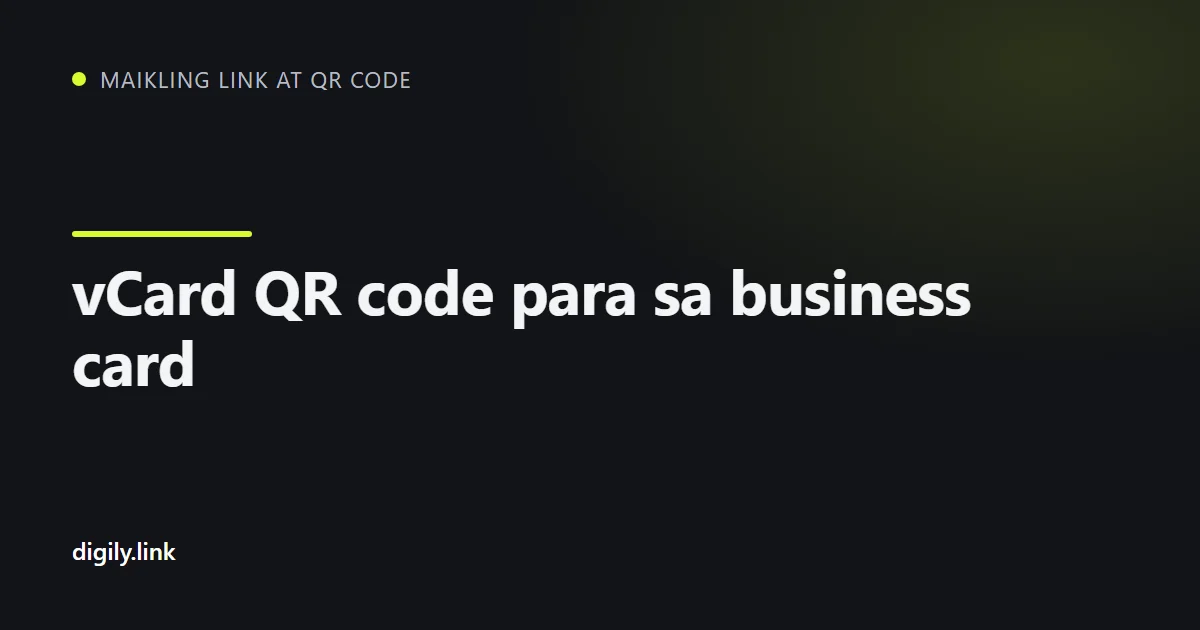 Business card na may QR code na ini-scan gamit ang phone