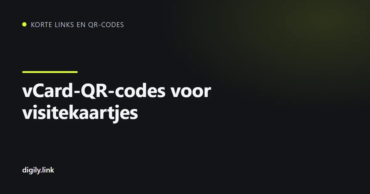 Een visitekaartje met QR-code dat met een telefoon wordt gescand