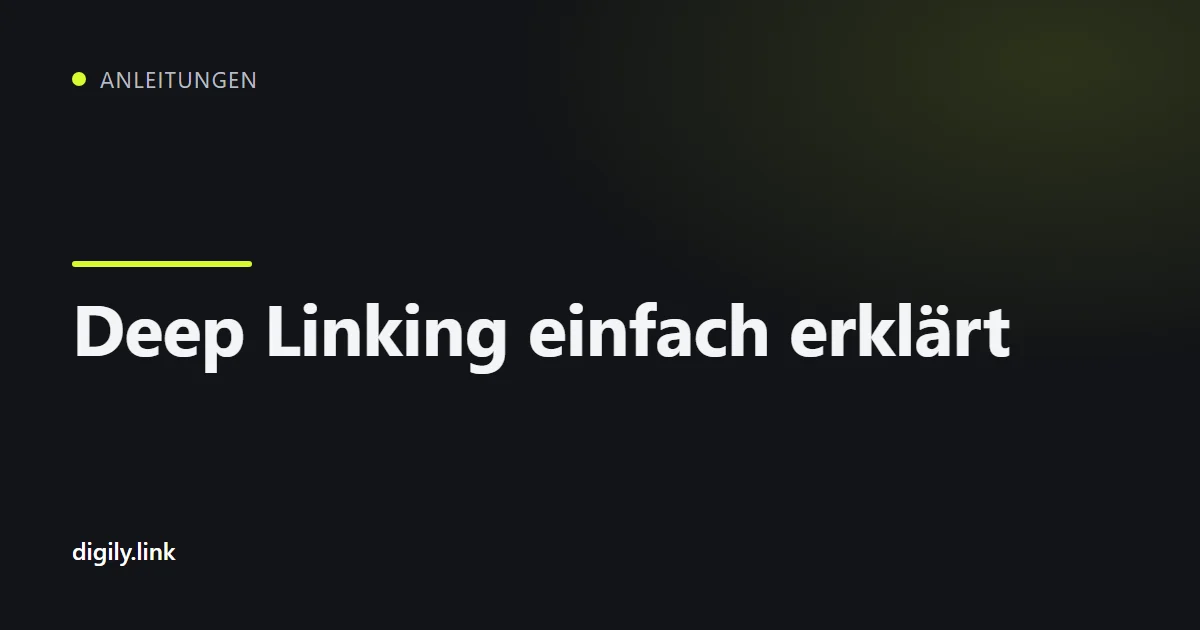 Ein Kurzlink auf einem Smartphone öffnet direkt eine mobile App