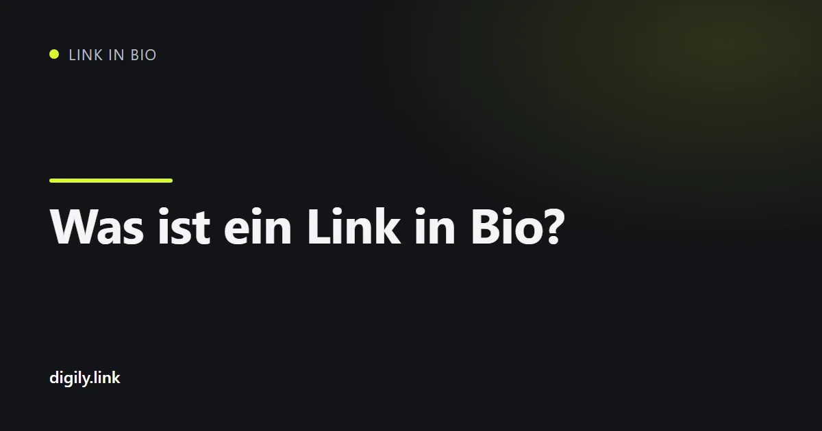 Ein Smartphone zeigt eine Bio-Link-Seite mit einigen klar beschrifteten Buttons