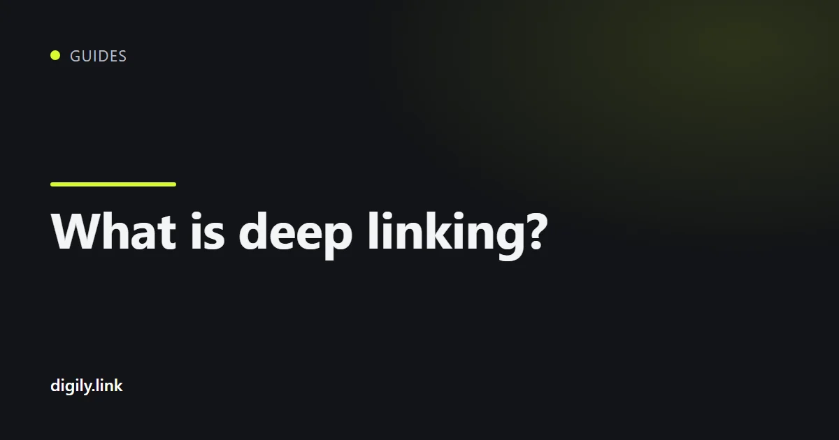 A short link on a phone opening straight into a mobile app