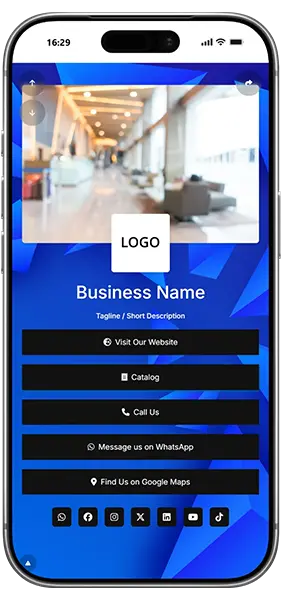 Screenshot of bio link page examples